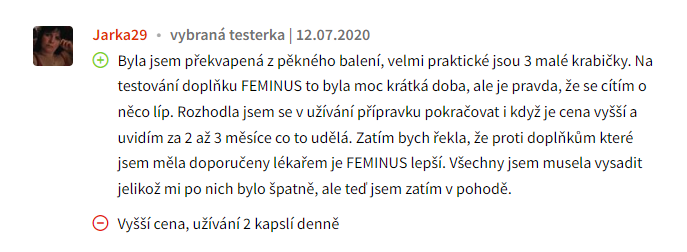 feminus zkušenosti