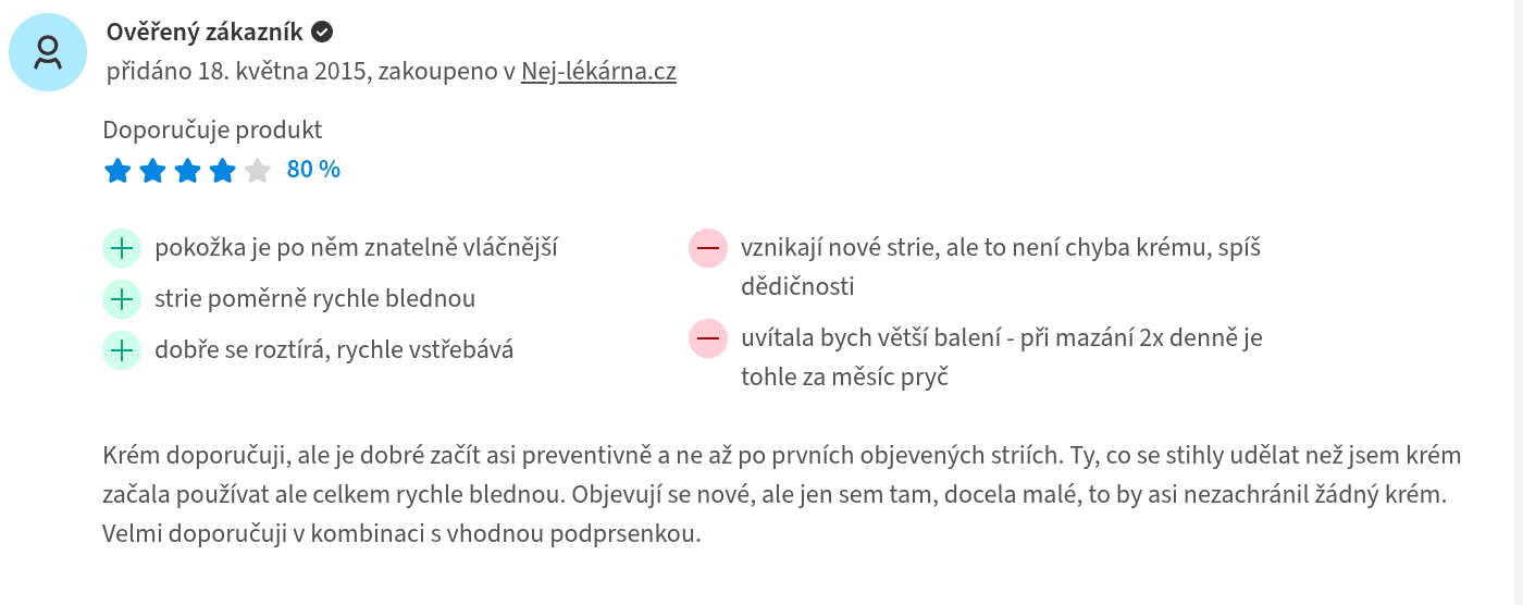 Elasti-Q krém proti striím