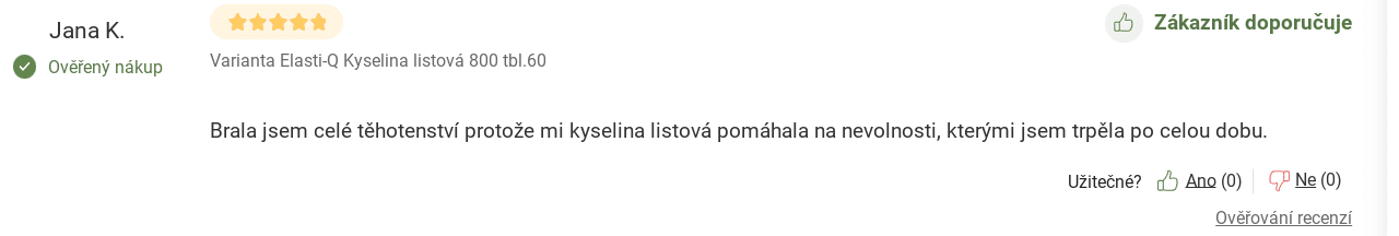 Kyselina listová Elasti-Q