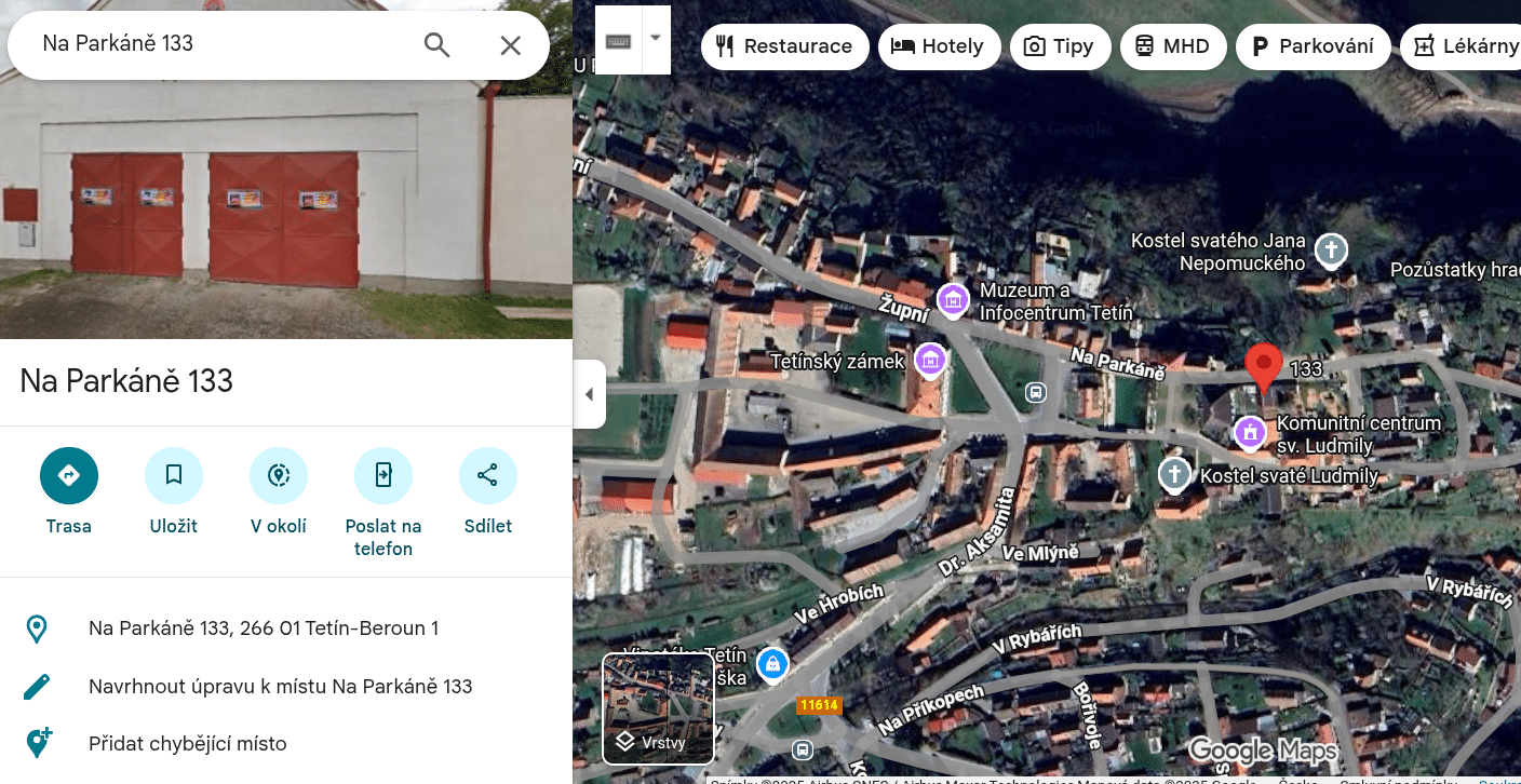 na parkáně clarella