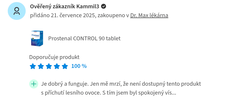 prostenal control recenze