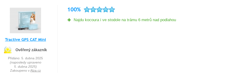 tractive gps hodnocení