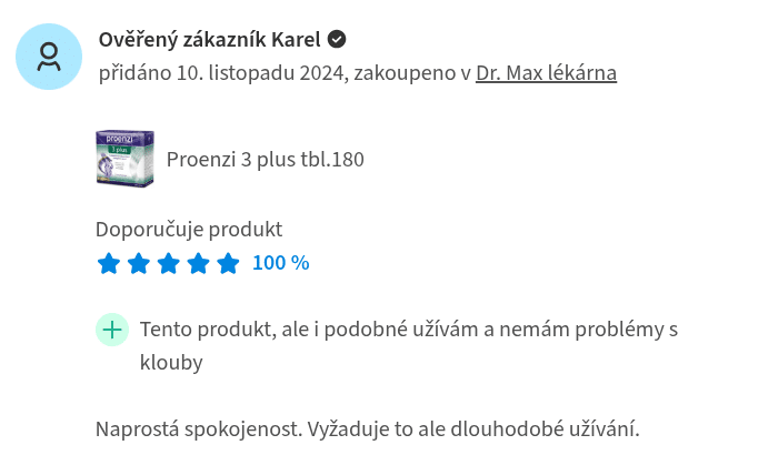 proenzi kloubní výživa
