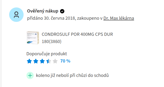 condrosulf hodnocení