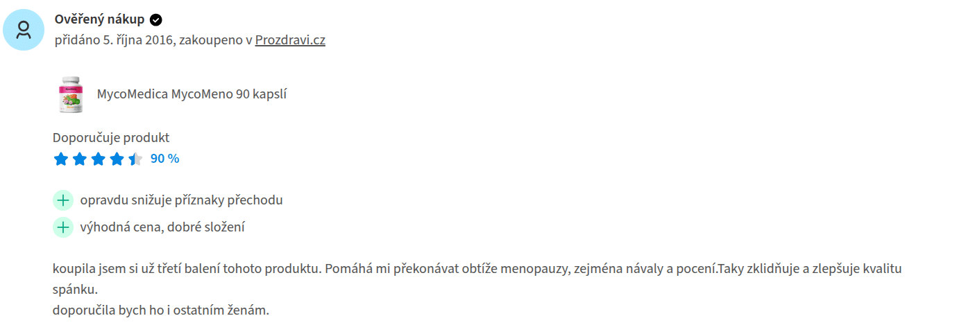 MycoMedica MycoMeno recenze