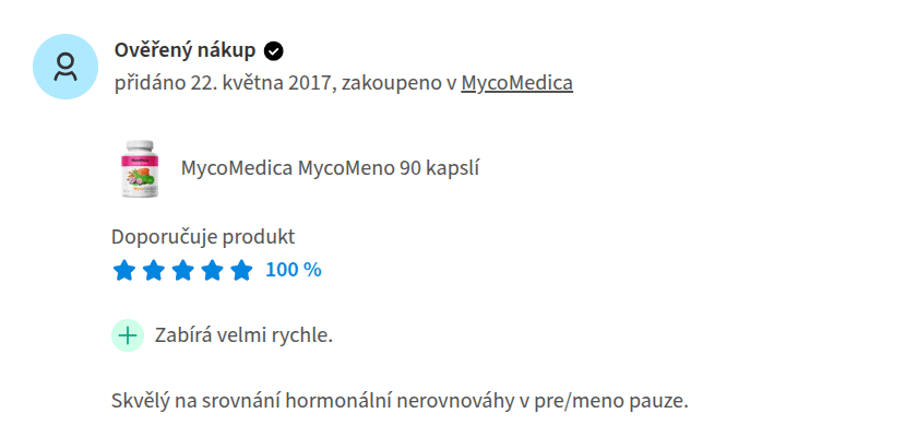MycoMedica MycoMeno recenze